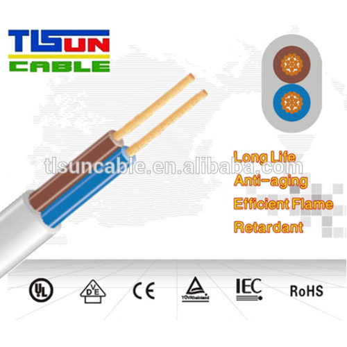 Factory power insulated electrical wire H03VVH2-F flexible flat cable